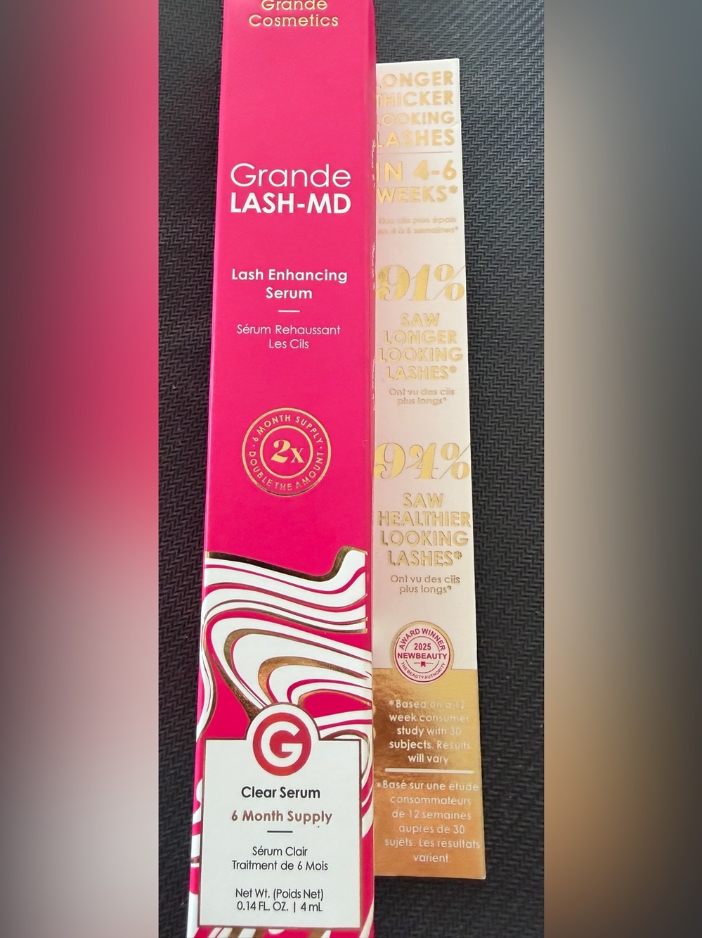 Lash Enhancing Serum - Pink & Gold Packaging 6 month supply
